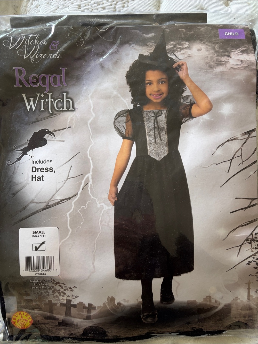 Rubie's Black and Silver Regal Witch Costume